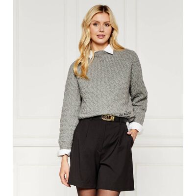 Tommy Hilfiger Wełniany sweter Regular Fit szary XS Tommy Hilfiger Wełniany sweter Regular Fit szary XS