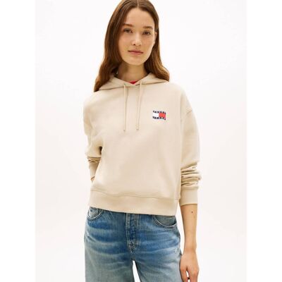 Tommy Jeans Bluza Regular Fit beżowy XS Tommy Jeans Bluza Regular Fit beżowy XS