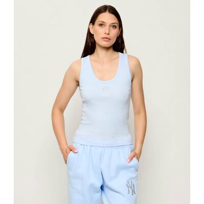Sporty&Rich; Top Yankees Krystal Slim Fit błękitny M Sporty&Rich; Top Yankees Krystal Slim Fit błękitny M