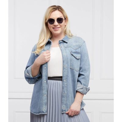 Persona by Marina Rinaldi Koszula FARRO Plus size Regular Fit denim niebieski 40 Persona by Marina Rinaldi Koszula FARRO Plus size Regular Fit denim niebieski 40