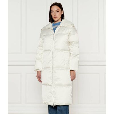 Calvin Klein Puchowy płaszcz biały XS Calvin Klein Puchowy płaszcz biały XS