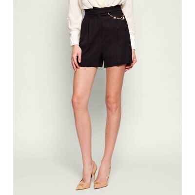 Elisabetta Franchi Szorty Regular Fit czarny 34 Elisabetta Franchi Szorty Regular Fit czarny 34