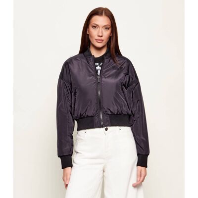 Versace Jeans Couture Dwustronna kurtka bomber BAROCCO ALL. Cropped Fit czarny 36 Versace Jeans Couture Dwustronna kurtka bomber BAROCCO ALL. Cropped Fit czarny 36