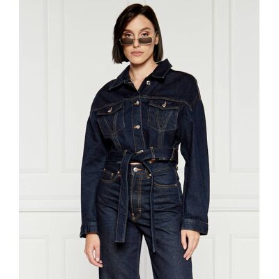 HUGO Kurtka jeansowa Gedari Cropped Fit granatowy XL HUGO Kurtka jeansowa Gedari Cropped Fit granatowy XL