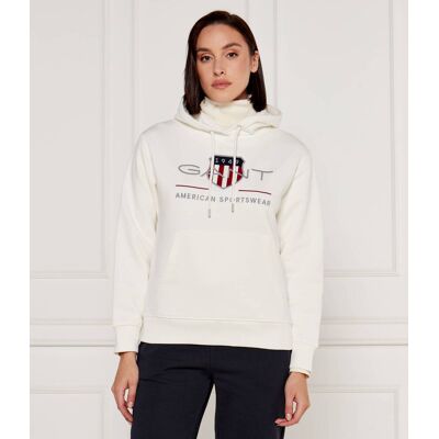 Gant Bluza ARCHIVE Relaxed fit biały XS Gant Bluza ARCHIVE Relaxed fit biały XS