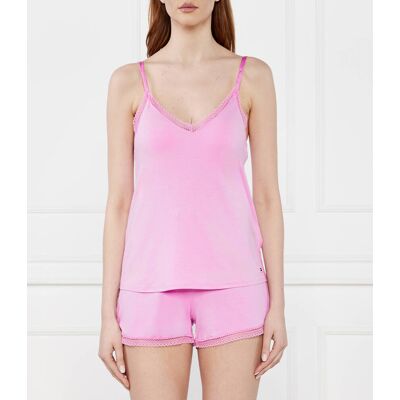 Tommy Hilfiger Top CAMI MODAL SOLID Regular Fit różowy M Tommy Hilfiger Top CAMI MODAL SOLID Regular Fit różowy M