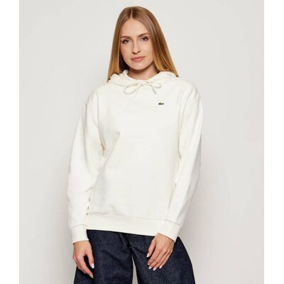 Lacoste Bluza Oversize fit biały 38 Lacoste Bluza Oversize fit biały 38
