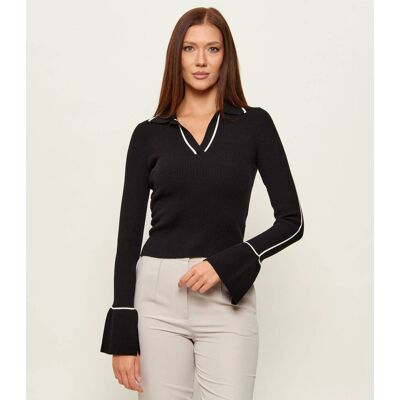 HUGO Sweter Samur Slim Fit czarny XL HUGO Sweter Samur Slim Fit czarny XL