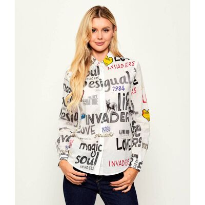 Desigual Koszula CAM_SOUL Regular Fit biały S Desigual Koszula CAM_SOUL Regular Fit biały S