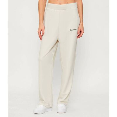 Calvin Klein Performance Spodnie dresowe Loose fit beżowy L Calvin Klein Performance Spodnie dresowe Loose fit beżowy L
