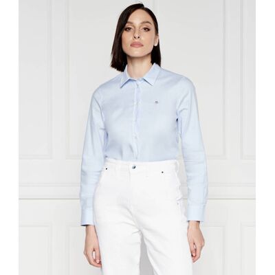 Gant Koszula OXFORD Slim Fit stretch błękitny 34 Gant Koszula OXFORD Slim Fit stretch błękitny 34