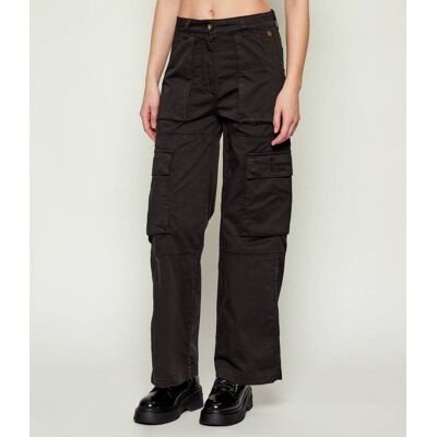 Aeronautica Militare Spodnie cargo Regular Fit czarny 42 Aeronautica Militare Spodnie cargo Regular Fit czarny 42