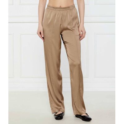 Marc O' Polo Satynowe spodnie Relaxed fit beżowy 38 Marc O' Polo Satynowe spodnie Relaxed fit beżowy 38