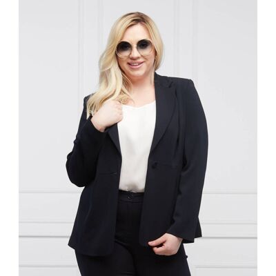 Persona by Marina Rinaldi Marynarka CARLA Plus size Regular Fit granatowy 42 Persona by Marina Rinaldi Marynarka CARLA Plus size Regular Fit granatowy 42