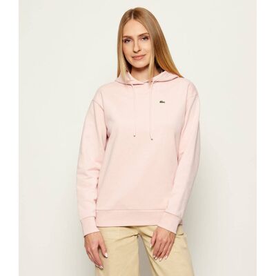 Lacoste Bluza Oversize fit pudrowy róż 44 Lacoste Bluza Oversize fit pudrowy róż 44