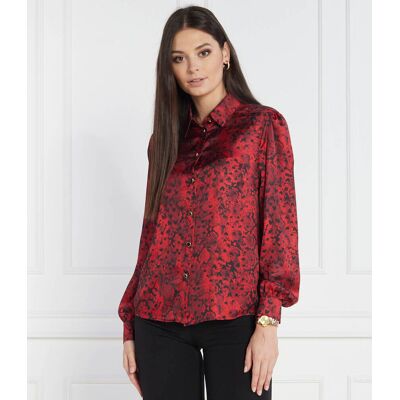 Liu Jo Satynowa koszula Regular Fit bordowy 34 Liu Jo Satynowa koszula Regular Fit bordowy 34