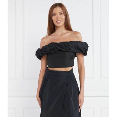 Pinko Top Slim Fit czarny 34 Pinko Top Slim Fit czarny 34