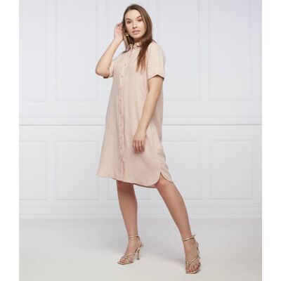 RIANI Lniana sukienka pudrowy róż 36 RIANI Lniana sukienka pudrowy róż 36