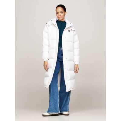 Tommy Jeans Puchowy płaszcz ALASKA biały XL Tommy Jeans Puchowy płaszcz ALASKA biały XL