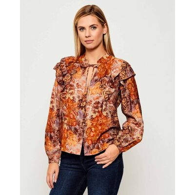 Desigual Koszula Paisley Loose fit pomarańczowy S Desigual Koszula Paisley Loose fit pomarańczowy S