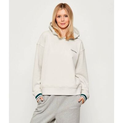 Calvin Klein Performance Bluza Relaxed fit beżowy S Calvin Klein Performance Bluza Relaxed fit beżowy S