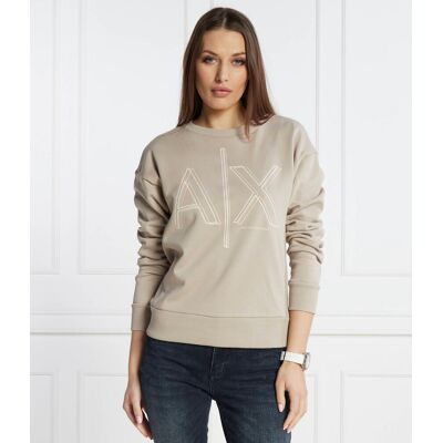 Giorgio Armani Exchange Bluza Regular Fit beżowy S Giorgio Armani Exchange Bluza Regular Fit beżowy S