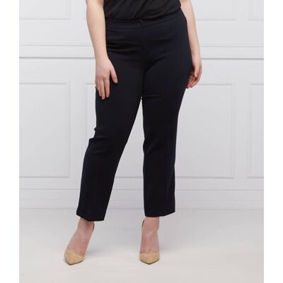 Persona by Marina Rinaldi Spodnie cygaretki REGINA Plus size Regular Fit granatowy 40 Persona by Marina Rinaldi Spodnie cygaretki REGINA Plus size Regular Fit granatowy 40