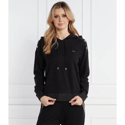 Liu Jo Sport Sweter Loose fit czarny XL Liu Jo Sport Sweter Loose fit czarny XL
