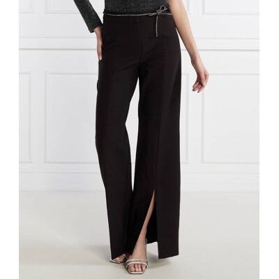 HUGO Spodnie z paskiem Hulerika Loose fit czarny 36 HUGO Spodnie z paskiem Hulerika Loose fit czarny 36