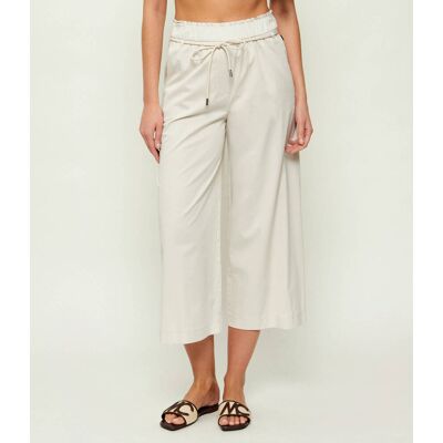 Marc Cain Spodnie FORDON Loose fit beżowy 34 Marc Cain Spodnie FORDON Loose fit beżowy 34