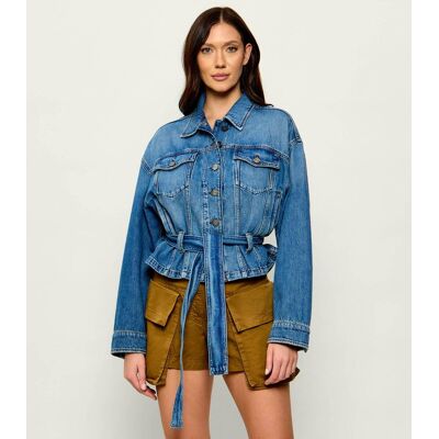 Pinko Jeansowa kurtka GIUNGLA Regular Fit niebieski M Pinko Jeansowa kurtka GIUNGLA Regular Fit niebieski M