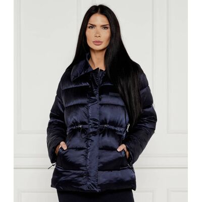Calvin Klein Satynowa kurtka Regular Fit granatowy M Calvin Klein Satynowa kurtka Regular Fit granatowy M