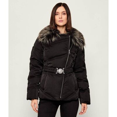 Guess Kurtka ALIENOR Slim Fit czarny XS Guess Kurtka ALIENOR Slim Fit czarny XS
