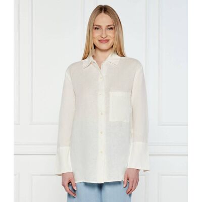 Marc O' Polo Lniana koszula Relaxed fit ecru 42 Marc O' Polo Lniana koszula Relaxed fit ecru 42