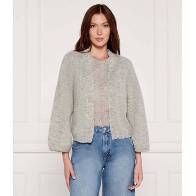Marc Cain Wełniany kardigan Loose fit szary 36 Marc Cain Wełniany kardigan Loose fit szary 36