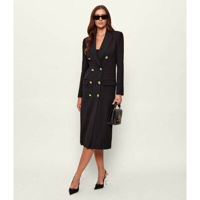 Elisabetta Franchi Płaszcz czarny 42 Elisabetta Franchi Płaszcz czarny 42