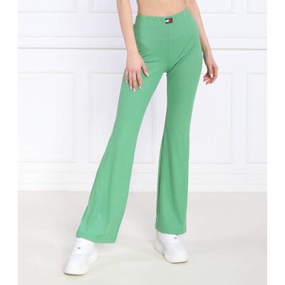 Tommy Jeans Spodnie flare fit zielony XL Tommy Jeans Spodnie flare fit zielony XL