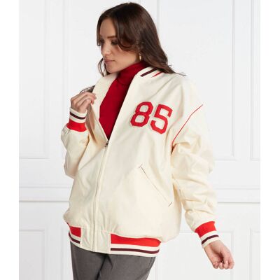 Tommy Hilfiger Kurtka bomber Oversize fit kremowy S/M Tommy Hilfiger Kurtka bomber Oversize fit kremowy S/M