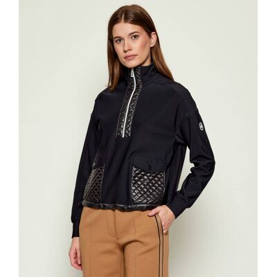 Marc Cain Bluza Straight fit czarny 40 Marc Cain Bluza Straight fit czarny 40