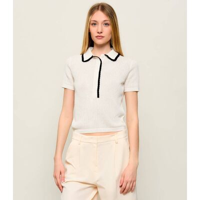 HUGO Sweter Slysa Regular Fit biały S HUGO Sweter Slysa Regular Fit biały S