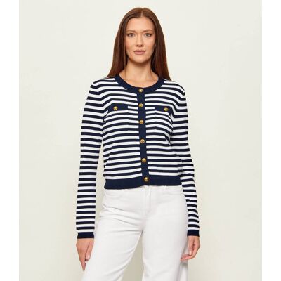 Michael Kors Kardigan Regular Fit granatowy M Michael Kors Kardigan Regular Fit granatowy M