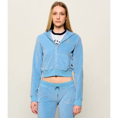 Sporty&Rich; Bluza Sporty $ Rich x Juicy Couture Emmyla Cropped Fit niebieski M Sporty&Rich; Bluza Sporty $ Rich x Juicy Couture Emmyla Cropped Fit niebieski M