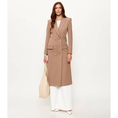 Elisabetta Franchi Płaszcz beżowy 38 Elisabetta Franchi Płaszcz beżowy 38