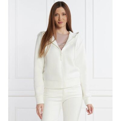 Guess ACTIVE Bluza ALLIE SCUBA HOODIE ZIP Regular Fit biały S Guess ACTIVE Bluza ALLIE SCUBA HOODIE ZIP Regular Fit biały S