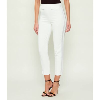 Elisabetta Franchi Spodnie cygaretki Slim Fit biały 34 Elisabetta Franchi Spodnie cygaretki Slim Fit biały 34