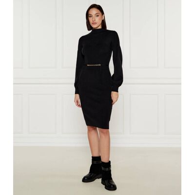 TWINSET Sukienka z dodatkiem wełny czarny L TWINSET Sukienka z dodatkiem wełny czarny L