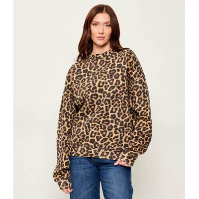 Anine Bing Bluza MILES Oversize fit brązowy M Anine Bing Bluza MILES Oversize fit brązowy M