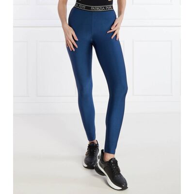 Patrizia Pepe Legginsy Slim Fit granatowy XL Patrizia Pepe Legginsy Slim Fit granatowy XL
