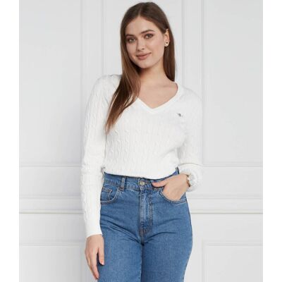 Gant Sweter Regular Fit biały L Gant Sweter Regular Fit biały L