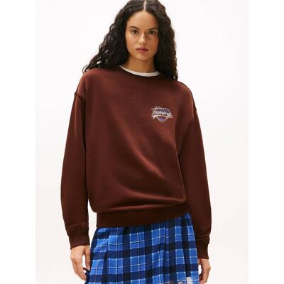 Tommy Jeans Bluza Regular Fit bordowy XS Tommy Jeans Bluza Regular Fit bordowy XS